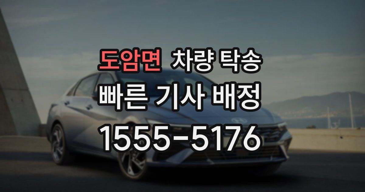 도암면 차량 탁송