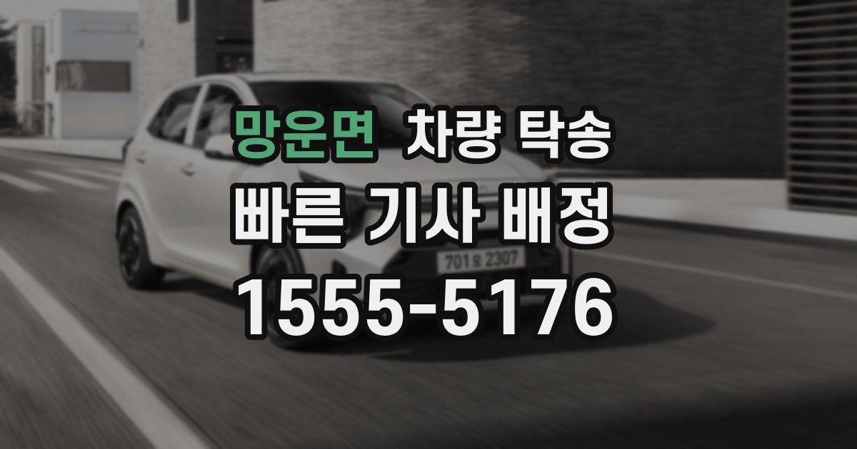 망운면 차량 탁송