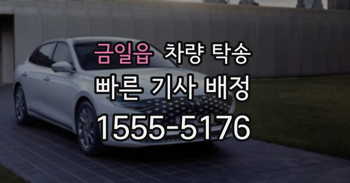 금일읍 차량 탁송