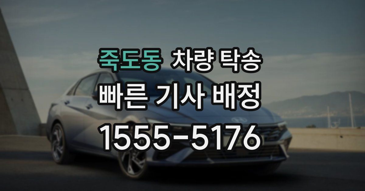 죽도동 차량 탁송