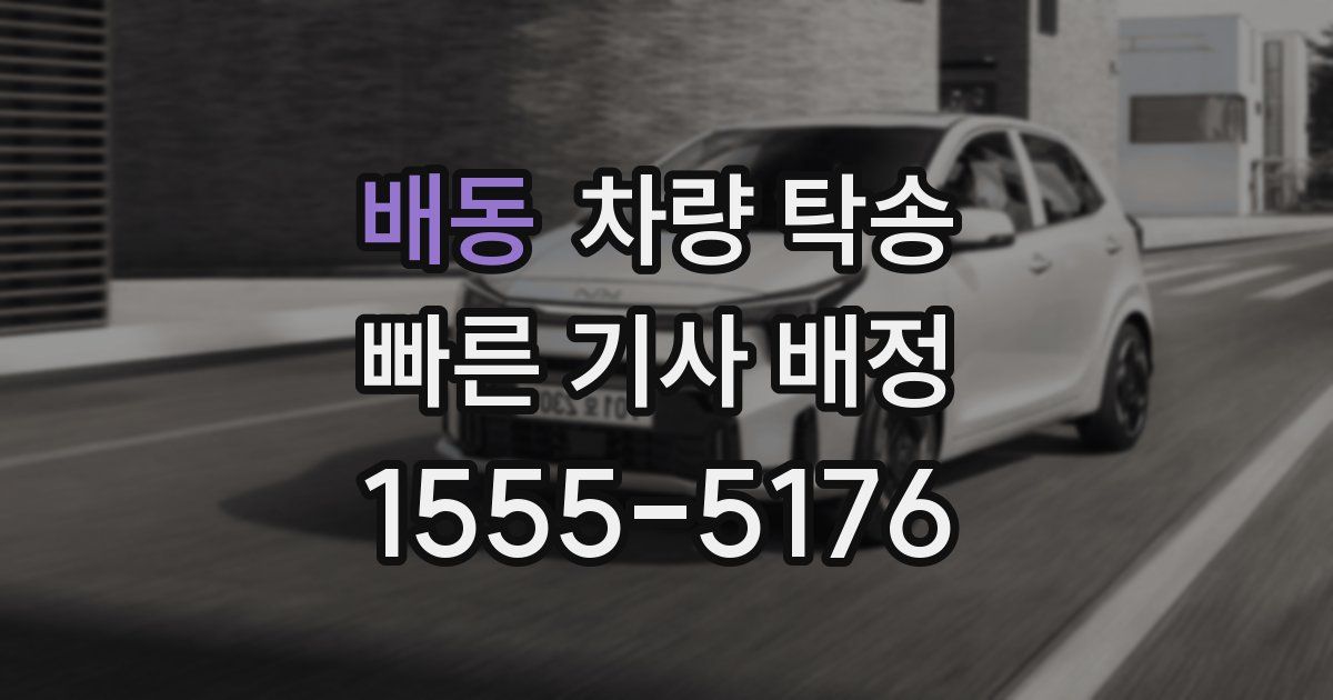 배동 차량 탁송