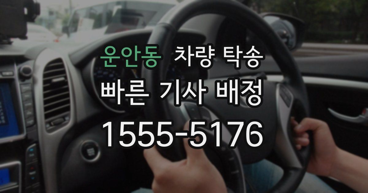 운안동 차량 탁송