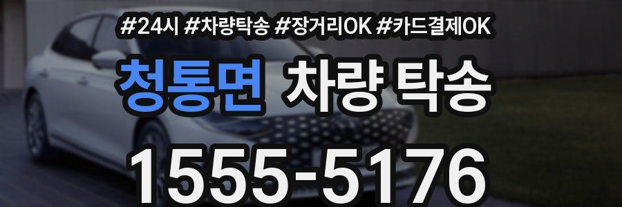 청통면 차량 탁송