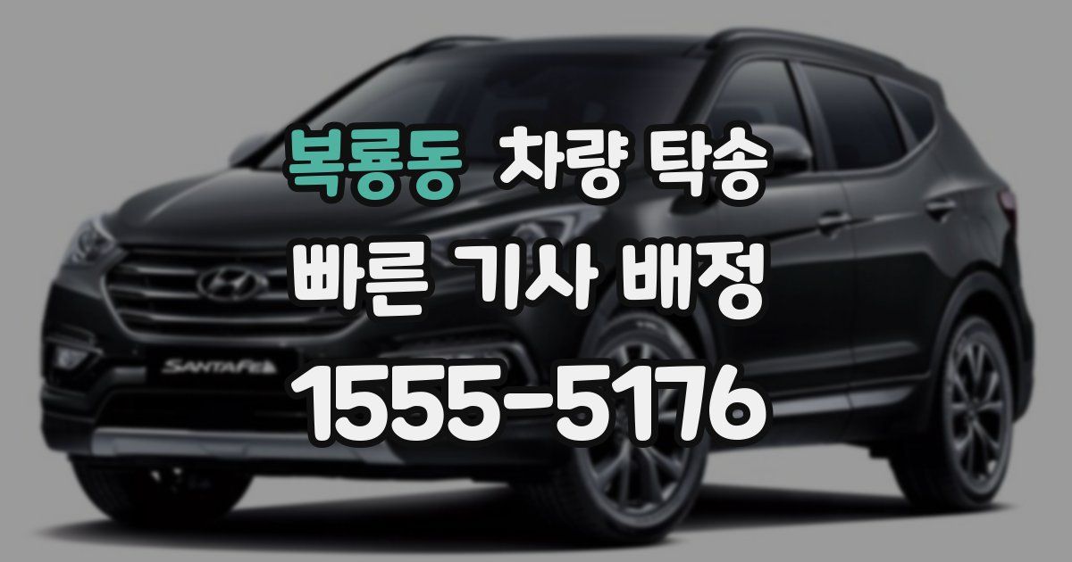 복룡동 차량 탁송