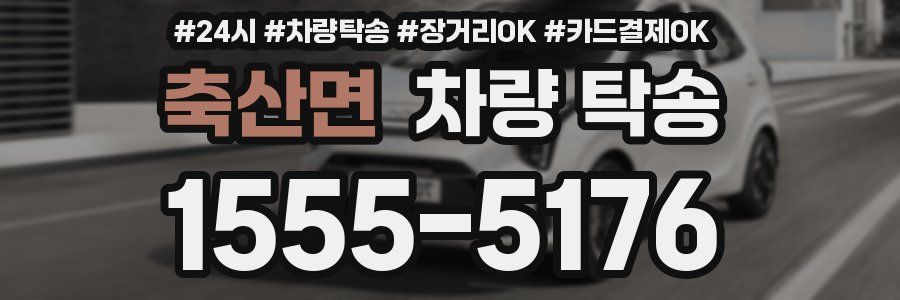 축산면 차량 탁송