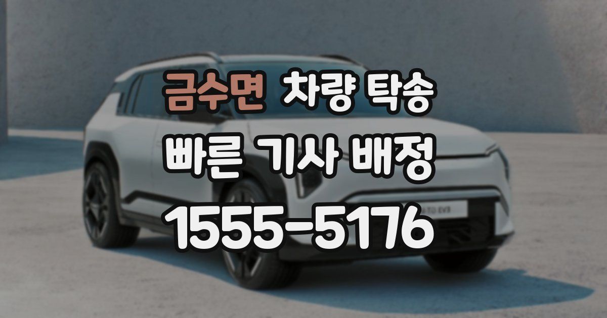 금수면 차량 탁송