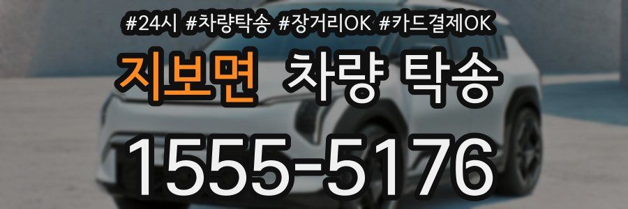 지보면 차량 탁송