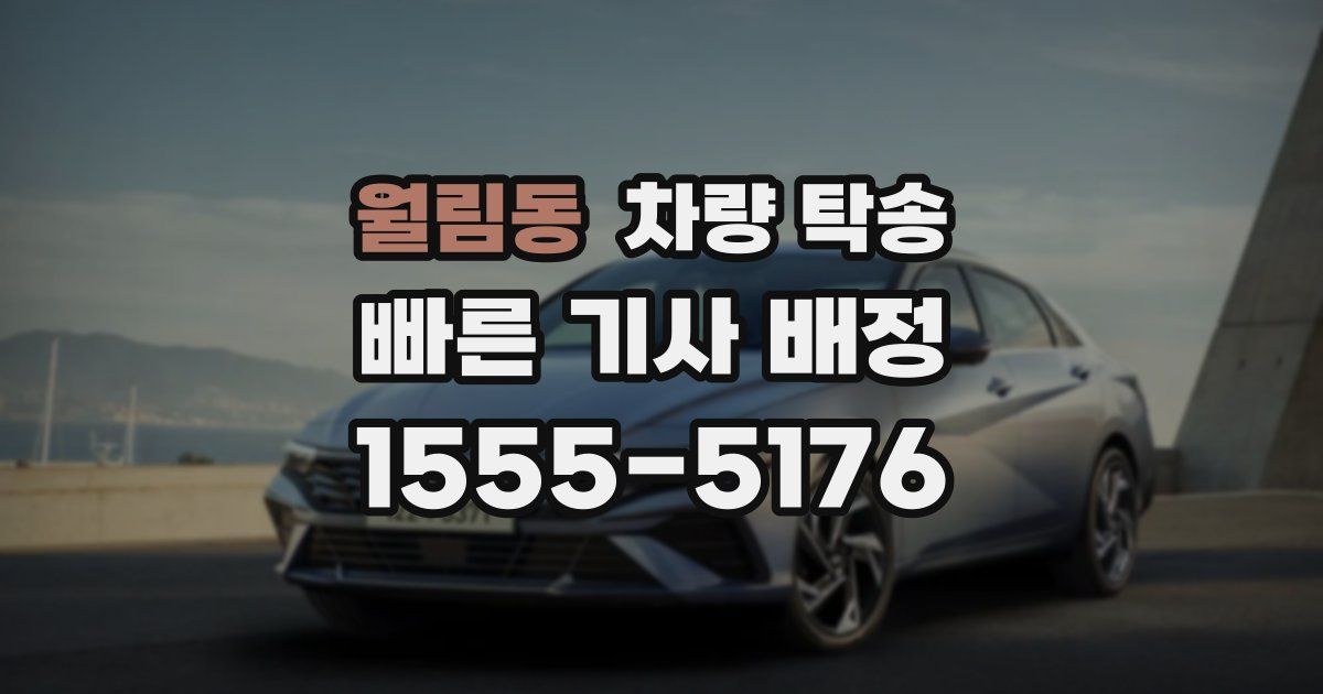 월림동 차량 탁송