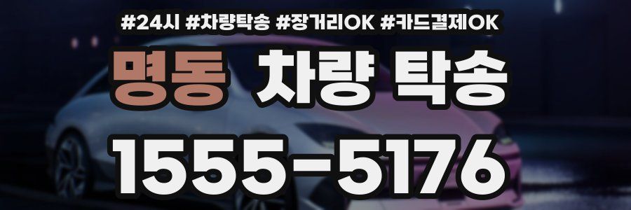 명동 차량 탁송