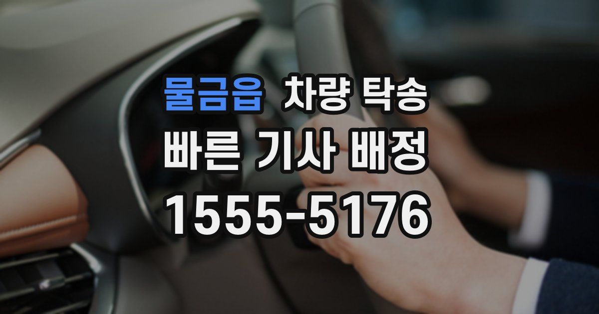 물금읍 차량 탁송