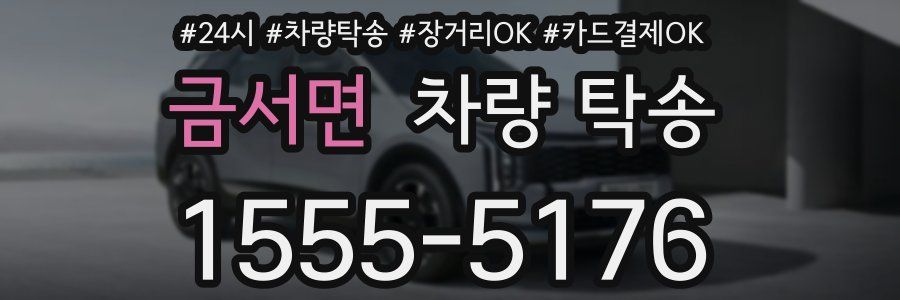 금서면 차량 탁송