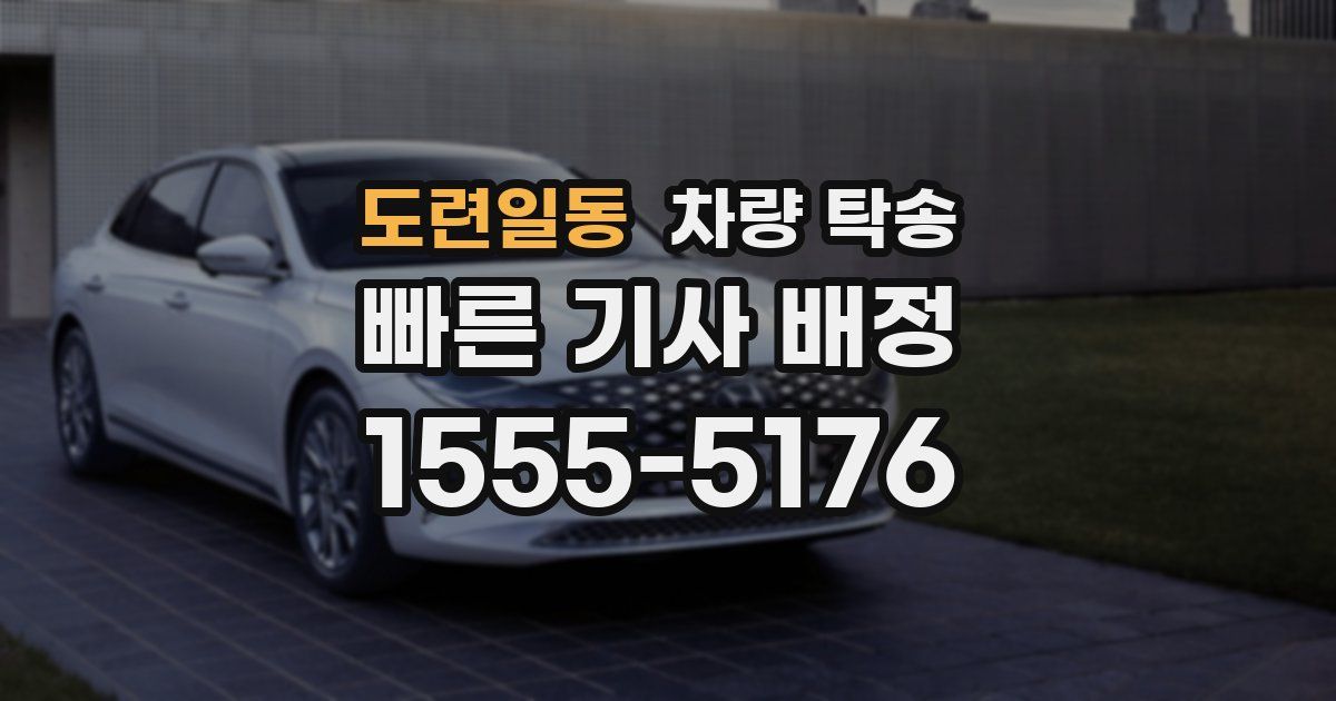 도련일동 차량 탁송