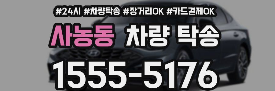 사농동 차량 탁송