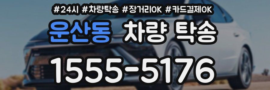 운산동 차량 탁송