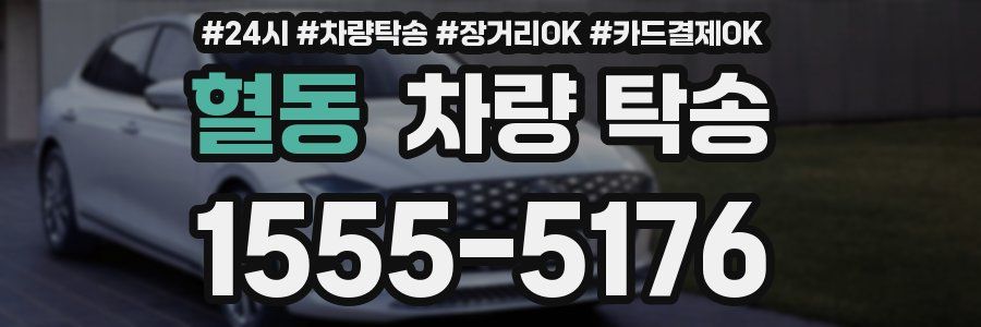 혈동 차량 탁송