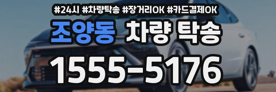 조양동 차량 탁송