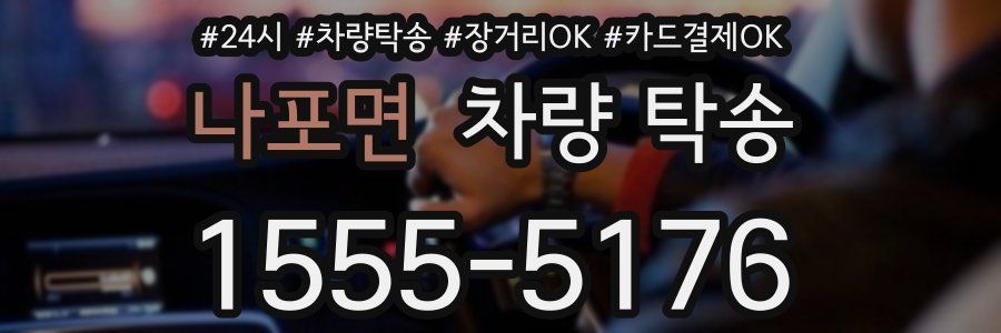 나포면 차량 탁송