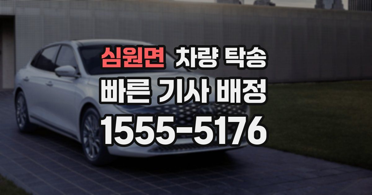 심원면 차량 탁송