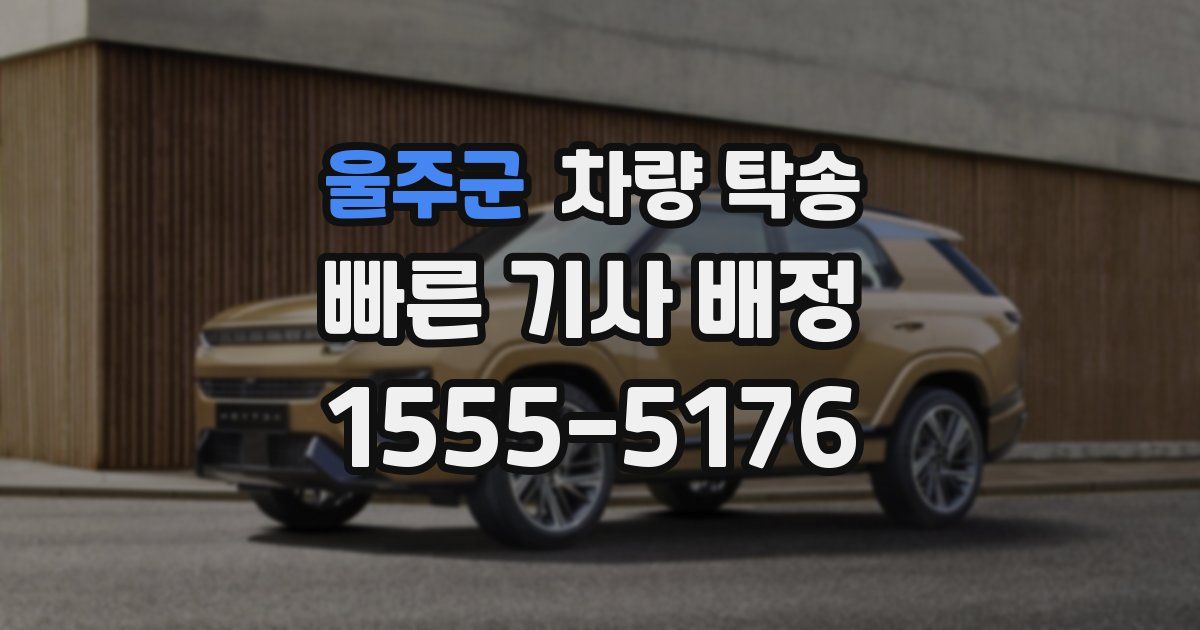 울주군 차량 탁송