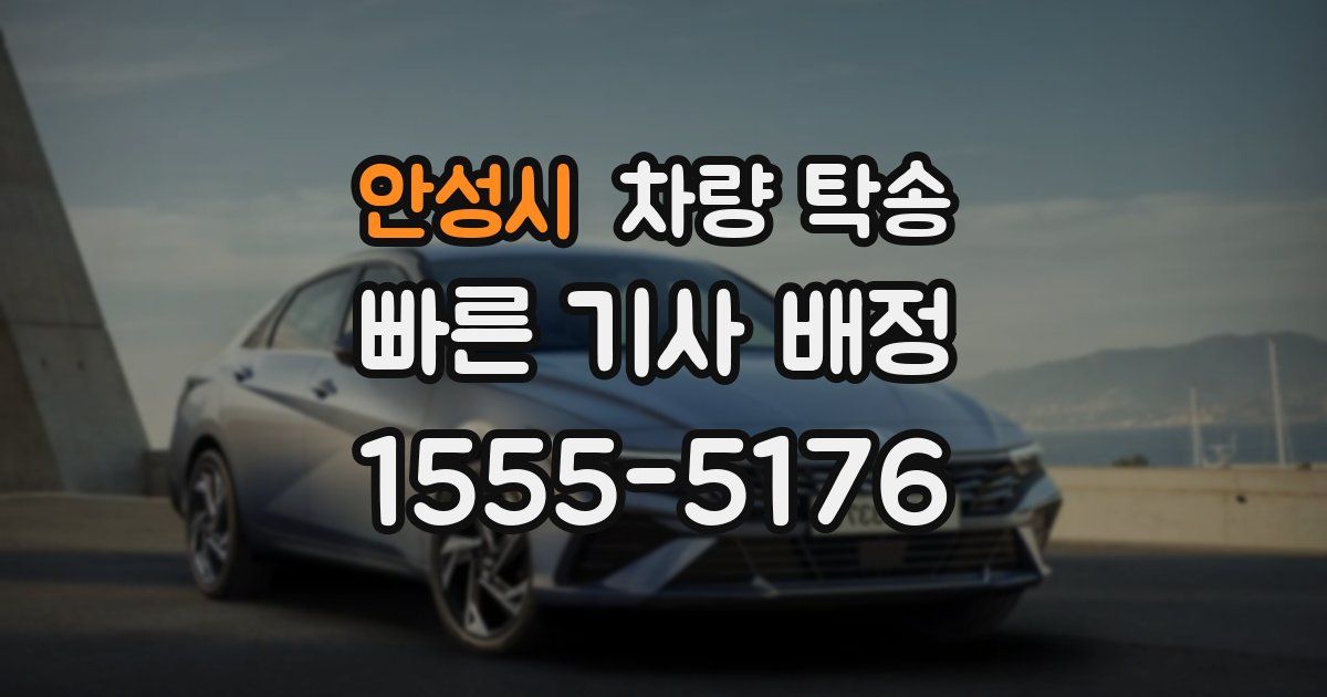 안성시 차량 탁송