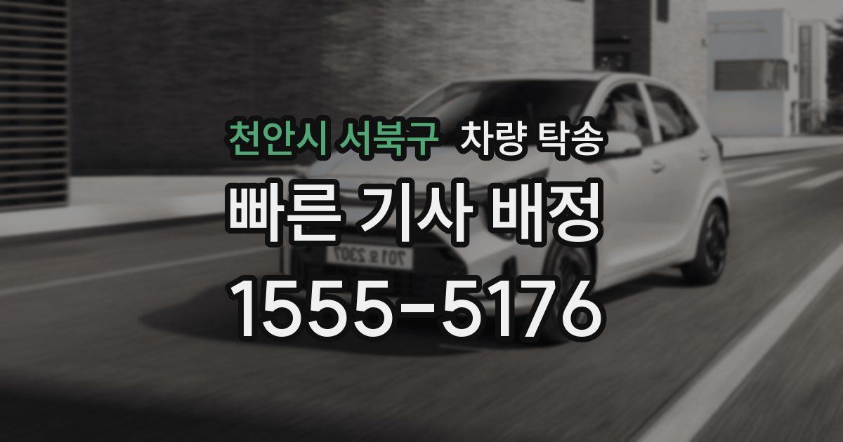 천안시 서북구 차량 탁송