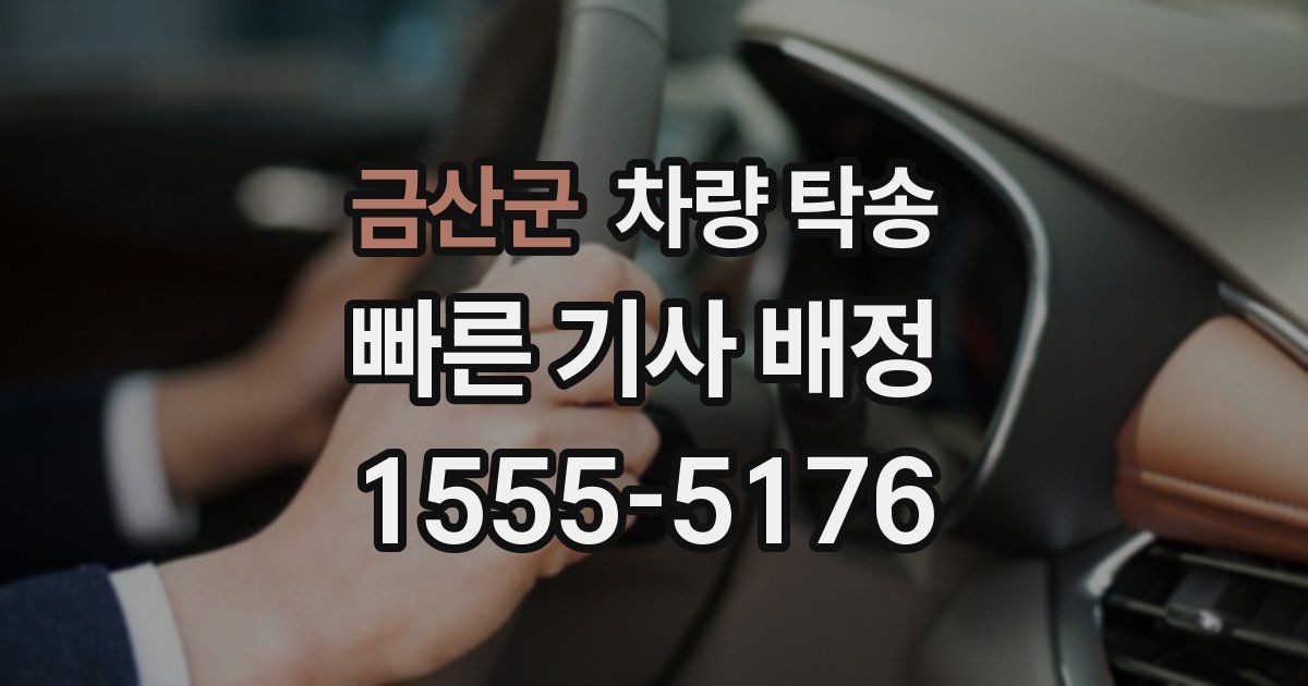 금산군 차량 탁송