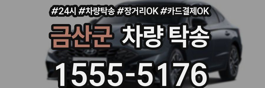 금산군 차량 탁송