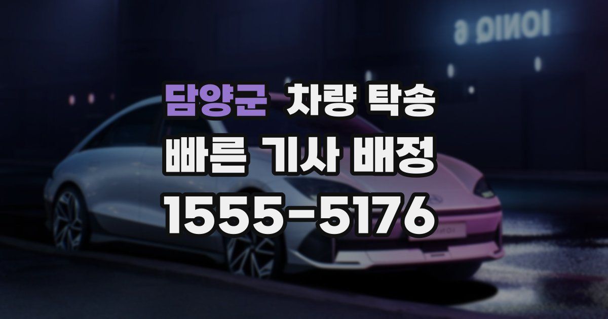 담양군 차량 탁송