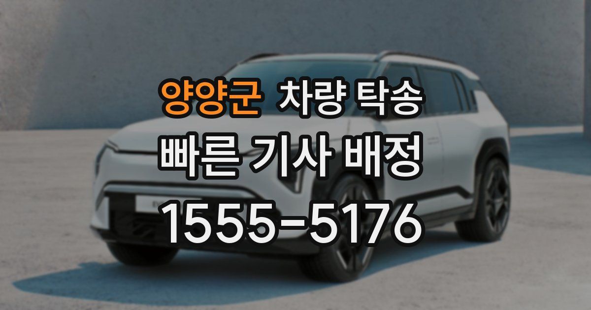 양양군 차량 탁송