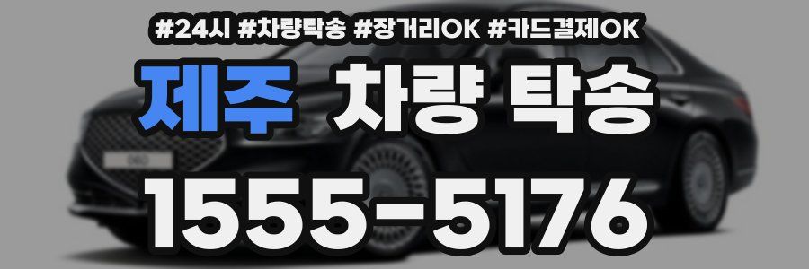 제주 차량 탁송