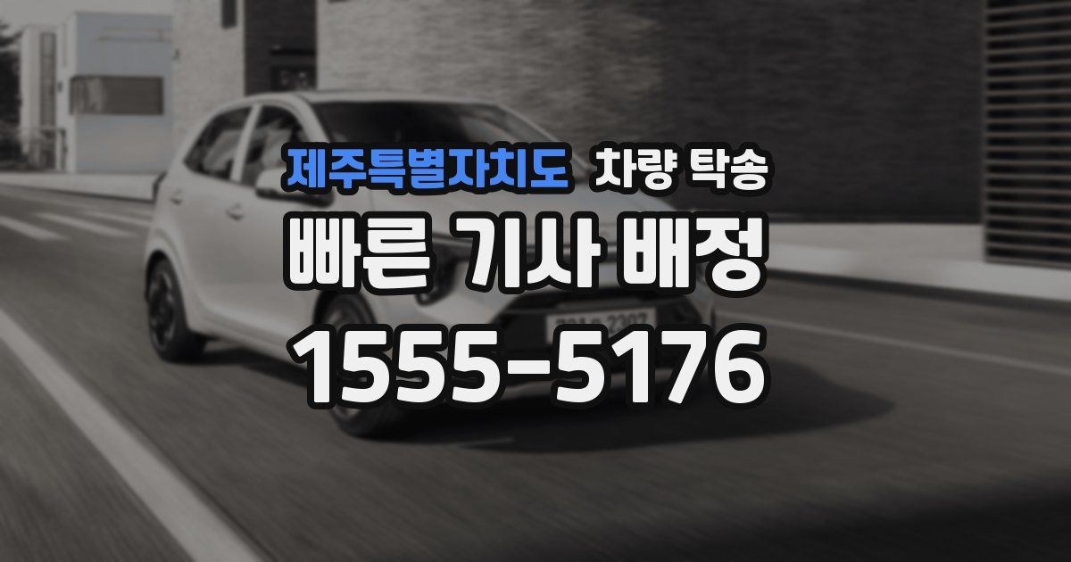 제주특별자치도 차량 탁송