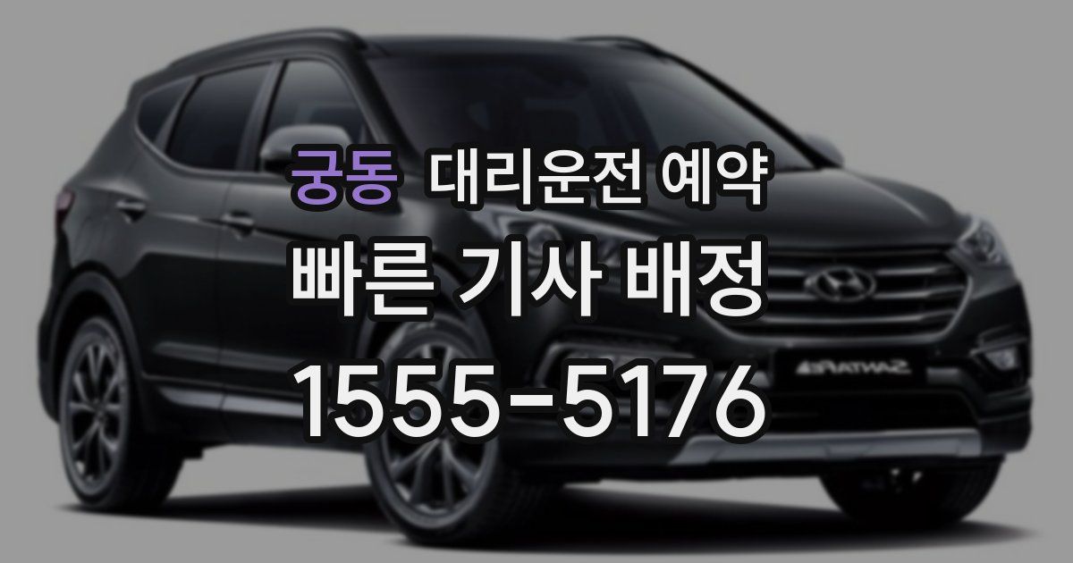 궁동 대리운전 예약