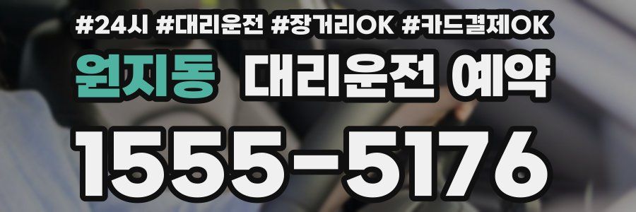 원지동 대리운전 예약
