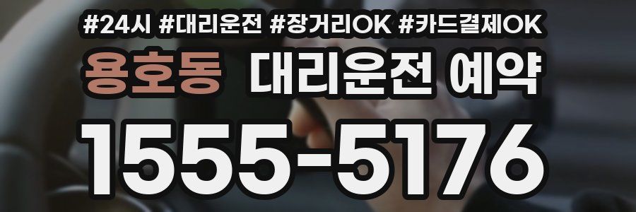 용호동 대리운전 예약