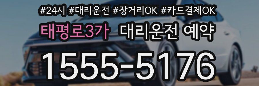 태평로3가 대리운전 예약