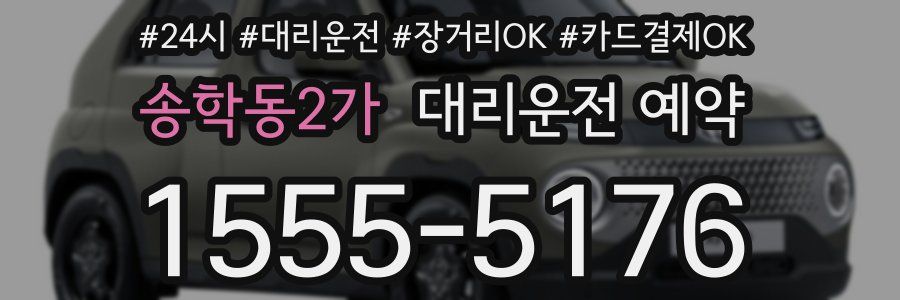송학동2가 대리운전 예약