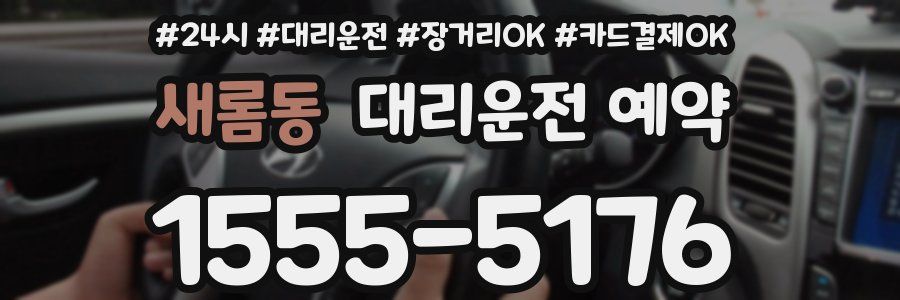 새롬동 대리운전 예약