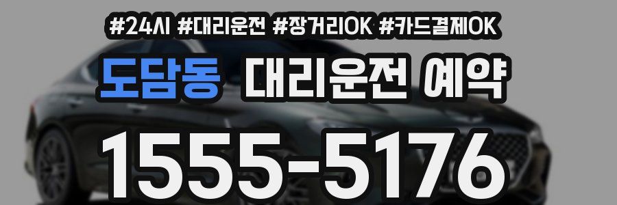도담동 대리운전 예약