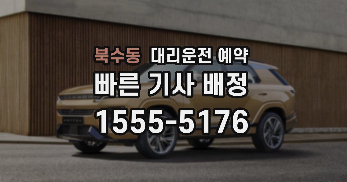 북수동 대리운전 예약