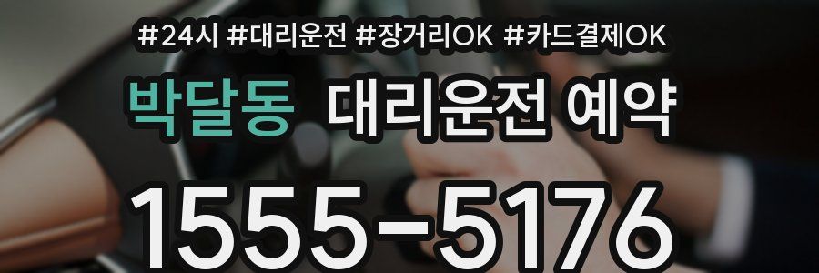 박달동 대리운전 예약