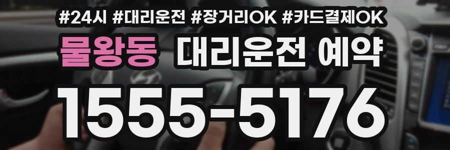 물왕동 대리운전 예약