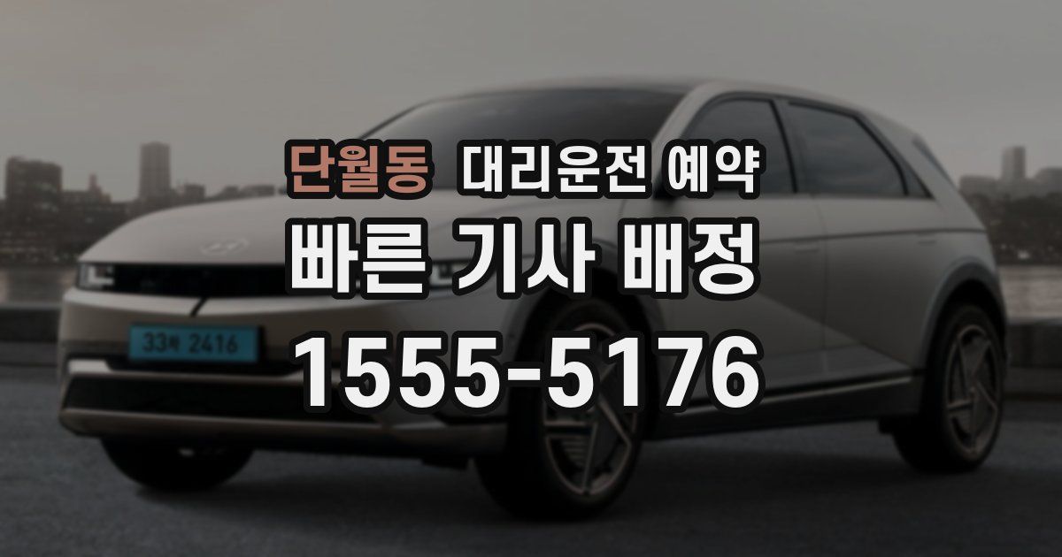 단월동 대리운전 예약