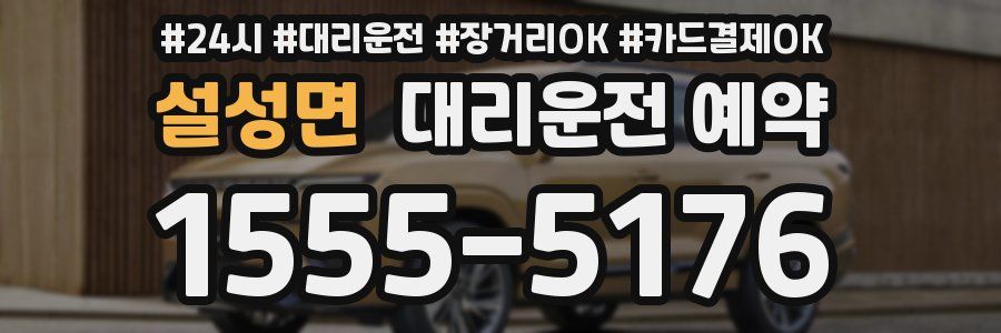 설성면 대리운전 예약