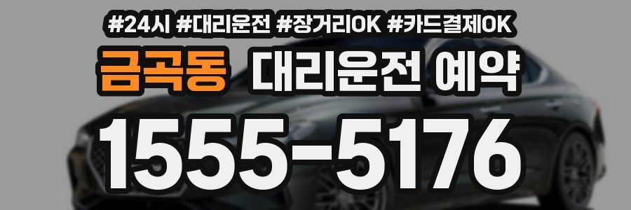 금곡동 대리운전 예약