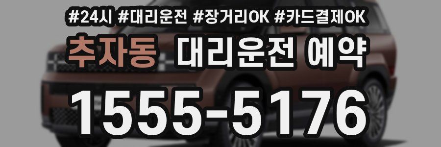 추자동 대리운전 예약