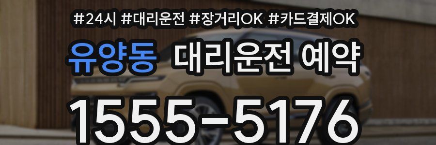 유양동 대리운전 예약