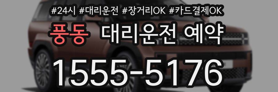 풍동 대리운전 예약