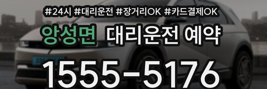 앙성면 대리운전 예약