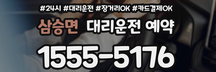 삼승면 대리운전 예약