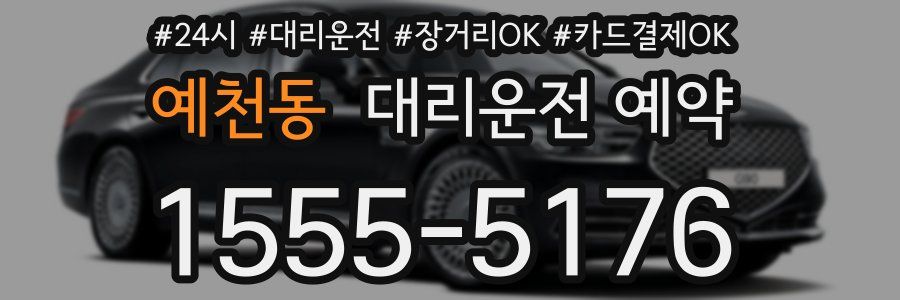 예천동 대리운전 예약